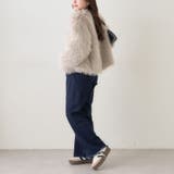 フォックス風ノーカラー ファーコート | RMAF　NICE CLAUP / OLIVE des OLIVE | 詳細画像24 