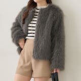 フォックス風ノーカラー ファーコート | RMAF　NICE CLAUP / OLIVE des OLIVE | 詳細画像29 