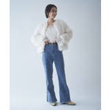 フォックス風ノーカラー ファーコート | RMAF　NICE CLAUP / OLIVE des OLIVE | 詳細画像16 