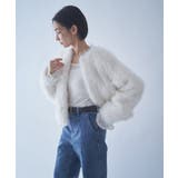 フォックス風ノーカラー ファーコート | RMAF　NICE CLAUP / OLIVE des OLIVE | 詳細画像8 