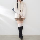 ボア×キルト切替スタンドブルゾン | RMAF NICE CLAUP / OLIVE des OLIVE | 詳細画像9