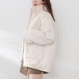 ボア×キルト切替スタンドブルゾン | RMAF NICE CLAUP / OLIVE des OLIVE | 詳細画像6