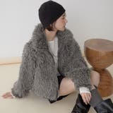 【nane】ミックスファーブルゾン | RMAF NICE CLAUP / OLIVE des OLIVE | 詳細画像4