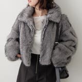 チャコール | ミックスファー2WAYブルゾン | RMAF　NICE CLAUP / OLIVE des OLIVE