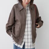 衿合皮ステンカラーブルゾン | RMAF NICE CLAUP / OLIVE des OLIVE | 詳細画像18