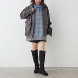 衿合皮ステンカラーブルゾン | RMAF NICE CLAUP / OLIVE des OLIVE | 詳細画像30