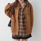 衿合皮ステンカラーブルゾン | RMAF NICE CLAUP / OLIVE des OLIVE | 詳細画像3