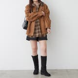 衿合皮ステンカラーブルゾン | RMAF NICE CLAUP / OLIVE des OLIVE | 詳細画像6