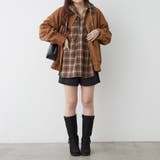 衿合皮ステンカラーブルゾン | RMAF NICE CLAUP / OLIVE des OLIVE | 詳細画像7