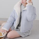 ブルー | 【リバーシブルで着れる】5色展開 中綿ブルゾン | RMAF NICE CLAUP / OLIVE des OLIVE