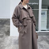 【WEB先行販売】アレンジカラーロング丈コート | RMAF　NICE CLAUP / OLIVE des OLIVE | 詳細画像2 