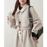 【WEB先行販売】アレンジカラーロング丈コート | RMAF　NICE CLAUP / OLIVE des OLIVE | 詳細画像3 