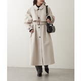 【WEB先行販売】アレンジカラーロング丈コート | RMAF　NICE CLAUP / OLIVE des OLIVE | 詳細画像7 