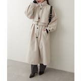 【WEB先行販売】アレンジカラーロング丈コート | RMAF　NICE CLAUP / OLIVE des OLIVE | 詳細画像8 