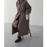 【WEB先行販売】アレンジカラーロング丈コート | RMAF　NICE CLAUP / OLIVE des OLIVE | 詳細画像21 