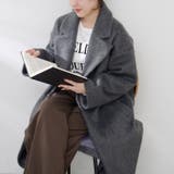 チャコール | シャギーチェスターコート | RMAF NICE CLAUP / OLIVE des OLIVE