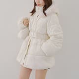 【WEB先行販売】ベルト付中綿フードファーコート | RMAF　NICE CLAUP / OLIVE des OLIVE | 詳細画像4 