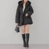 【WEB先行販売】ベルト付中綿フードファーコート | RMAF　NICE CLAUP / OLIVE des OLIVE | 詳細画像20 