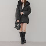 【WEB先行販売】ベルト付中綿フードファーコート | RMAF　NICE CLAUP / OLIVE des OLIVE | 詳細画像21 