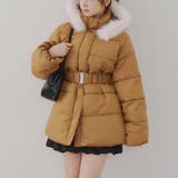 【WEB先行販売】ベルト付中綿フードファーコート | RMAF　NICE CLAUP / OLIVE des OLIVE | 詳細画像23 