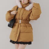 【WEB先行販売】ベルト付中綿フードファーコート | RMAF　NICE CLAUP / OLIVE des OLIVE | 詳細画像25 