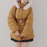 【WEB先行販売】ベルト付中綿フードファーコート | RMAF　NICE CLAUP / OLIVE des OLIVE | 詳細画像26 