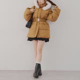 【WEB先行販売】ベルト付中綿フードファーコート | RMAF　NICE CLAUP / OLIVE des OLIVE | 詳細画像31 