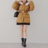 【WEB先行販売】ベルト付中綿フードファーコート | RMAF　NICE CLAUP / OLIVE des OLIVE | 詳細画像35 