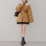【WEB先行販売】ベルト付中綿フードファーコート | RMAF　NICE CLAUP / OLIVE des OLIVE | 詳細画像36 