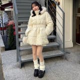 ウエストマークでスタイルアップ！ベルト付き中綿フードファーコート | RMAF　NICE CLAUP / OLIVE des OLIVE | 詳細画像68 