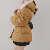 ブラウン | 【WEB先行販売】ベルト付中綿フードファーコート | RMAF　NICE CLAUP / OLIVE des OLIVE