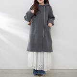 フードジップ付きコート | RMAF NICE CLAUP / OLIVE des OLIVE | 詳細画像13