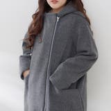 フードジップ付きコート | RMAF NICE CLAUP / OLIVE des OLIVE | 詳細画像3