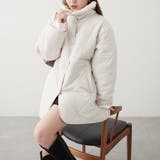 アイボリー | ファー衿キルトコート | RMAF NICE CLAUP / OLIVE des OLIVE