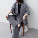 【セットアップ】ビッグテーラーダブルジャケット+ワイドパンツ | RMAF NICE CLAUP / OLIVE des OLIVE | 詳細画像1