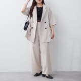 【セットアップ】ビッグテーラーダブルジャケット+ワイドパンツ | RMAF NICE CLAUP / OLIVE des OLIVE | 詳細画像14