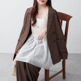 ブラウン | 【セットアップ】ビッグテーラーダブルジャケット+ワイドパンツ | RMAF NICE CLAUP / OLIVE des OLIVE