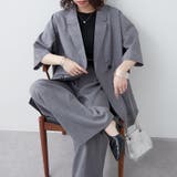 グレー | 【セットアップ】ビッグテーラーダブルジャケット+ワイドパンツ | RMAF NICE CLAUP / OLIVE des OLIVE
