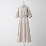 ベージュ | 【セットアイテム】裾シャーリングジャケット+キャミワンピース | RMAF NICE CLAUP / OLIVE des OLIVE