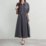 【セットアイテム】裾シャーリングジャケット+キャミワンピース | RMAF NICE CLAUP / OLIVE des OLIVE | 詳細画像5