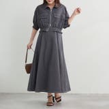 【セットアイテム】裾シャーリングジャケット+キャミワンピース | RMAF NICE CLAUP / OLIVE des OLIVE | 詳細画像1