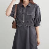 【セットアイテム】裾シャーリングジャケット+キャミワンピース | RMAF NICE CLAUP / OLIVE des OLIVE | 詳細画像3