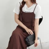ブラウン | 【セットアイテム】フリルキャミワンピース+Tシャツ | RMAF NICE CLAUP / OLIVE des OLIVE