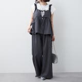 チャコール | 【セットアップ】リボンキャミ+ロングパンツSET | RMAF NICE CLAUP / OLIVE des OLIVE