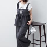 【セットアップ】リボンキャミ+ロングパンツSET | RMAF NICE CLAUP / OLIVE des OLIVE | 詳細画像1
