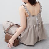 グレージュ | 【セットアップ】リボンキャミ+ロングパンツSET | RMAF NICE CLAUP / OLIVE des OLIVE