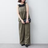 カーキ | 【セットアップ】リボンキャミ+ロングパンツSET | RMAF NICE CLAUP / OLIVE des OLIVE