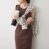 ブラウン | 【カップ付】ノースリーブワンピース | RMAF　NICE CLAUP / OLIVE des OLIVE