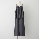 チャコール | 【セットアップ】キャミブラウス+パンツ | RMAF　NICE CLAUP / OLIVE des OLIVE