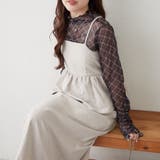 【2枚セット】ペプラムキャミワンピ&シアーロンT | RMAF　NICE CLAUP / OLIVE des OLIVE | 詳細画像1 